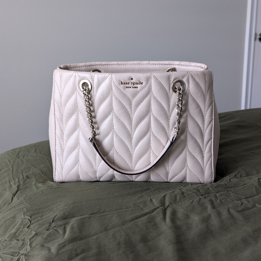 Kate Spade Quilted Leather Satchel Handbag